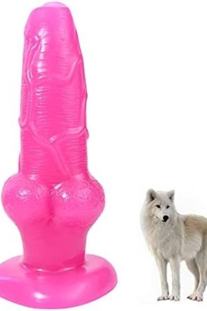 Fst Realistic Dildo With Knot Fantasy Sex Toy For Women Wolf Canine Animal Cute Penis With Strong Suction Cup Anal Dildo For Adult Masturbation