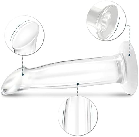 Aobrong Anal Butt Plug Training, Anal Dildos With Strong Suction Cup Prostate Massage Vaginal G-Spot Stimulation Sex Toys For Beginners (Clear) - Image 3