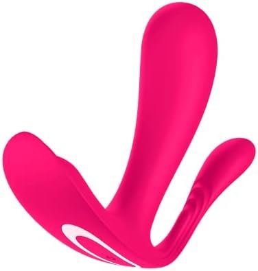 Satisfyer Top Secret+ Wearable Vibrator With App - Butterfly Vibrator, Panty Vibrator, G-Spot And Anal Stimulation, Sex Toys For Women - Compatible With Satisfyer App, Waterproof, Rechargeable (Black)