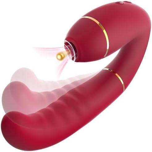 Adult Sex Toys Clitoral Sucking Vibrators - Innovative 9 Sucking & 9 Pulsing Action G Spot Vibrator, Personal Massager 2In1 Vibrating Dildo Nipple Sucker Anal Sex Toy For Women Couples Pleasure