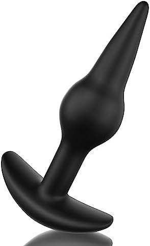 Butt Plug Silicone Gradual Anal Bead Plug For Comfortable Long-Term Wear Prostate Massager Sex Toy With Narrow Flared Base & Thin Neck For Women Men Tjijp