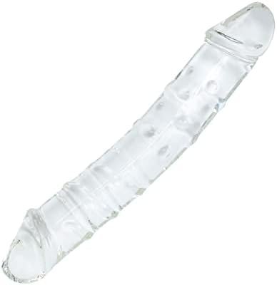Epichao 9Inches Double Ended Glass Dildo Double Headed Crystal Penis G-Spot Stimulator Sex Pleasure Wand