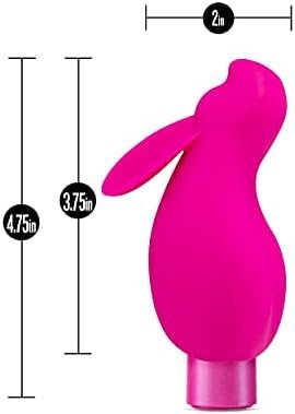 Blush Noje B3 - Rumble Tech Deep Rumbly Vibrations Rechargeable Clitoral Stimulator - Soft Platinum Puria Silicone - Ultrasilk Feel - 10 Vibrating Modes - 2 Way Control - Ipx7 Waterproof - Ergonomic - Image 2