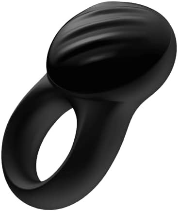 Satisfyer Signet Ring Vibrating Cock Ring With App Control - Vibration Silicone Penis Ring For Longer, Harder, Stronger Erections - Compatible With Satisfyer App, Waterproof, Rechargeable