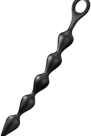 Anal Beads, Silicone Anal Chain Link With 5 Balls And Safe O Pull Ring, Anal Butt Plug For Men Women