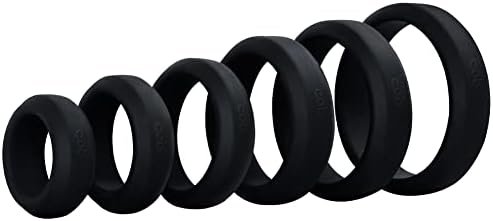 Cock Rings With 6 Different Size, Cob Soft Silicone Penis Ring Cockring Set For Men Or Couples
