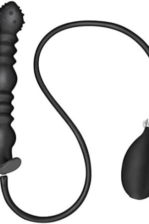 Expand Inflatable Anal Plug Sm Anus Stimulator Adults Sex Toy, Body-Safe Liquid Silicone Material Inflatable Butt Plug With 3 Beads Perineum Massager Anal Sex Toys For Women, Men And Couples