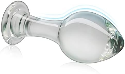 Anal Butt Plug Glass Anal Trainer With Long Neck Crystal Pleasure Wand With Tapered Head Unisex Adult Sex Toy For Men Women Play (L) - Image 3