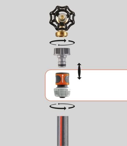 Gardena 34916 3/4" - 5/8" Tap End Hose Repair Connector, For Repairing Hoses And Adapting To The Original Gardena System, Made In Germany - Image 2