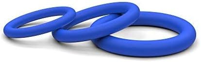 Lynk Pleasure Products Silicone Cock Ring Erection Enhancing 3 Pack Black, Medical Grade Silicone Penis Enhancer Set For Men, Last Longer & Get Harder - Image 3