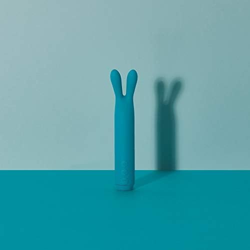 Je Joue Rabbit Bullet Vibrator, Powerful, Whisper Quiet, Waterproof, Usb Rechargeable, 100% Medical Grade Silicone - Teal - Image 3