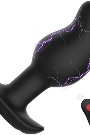 Vibrating Butt Plug Anal Sex Toys For Men, Anal Plug Vibrator With 8 Electric Shock & Vibration, Prostate Massager Remote Control Vibrator Gay Sex Toys, Prostate Toy Large Buttplug For Male Female