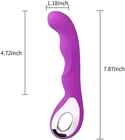 Rechargeable G-Spot Vibrator With 10 Vibration Modes, Adult Women Sex Toy, Female Vibrating Dildo, Sexual Wand Massager With Unbendable Shaft, Purple - Image 2