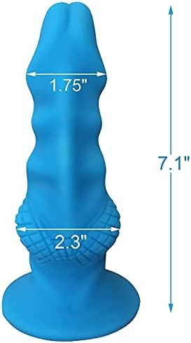 Realistic Silicone Dildo With Strong Suction Cup For Hands-Free Play, Lzyaa Flexible Snake Head Dildo For Vaginal G-Spot Adult Sex Toys (Blue) - Image 2