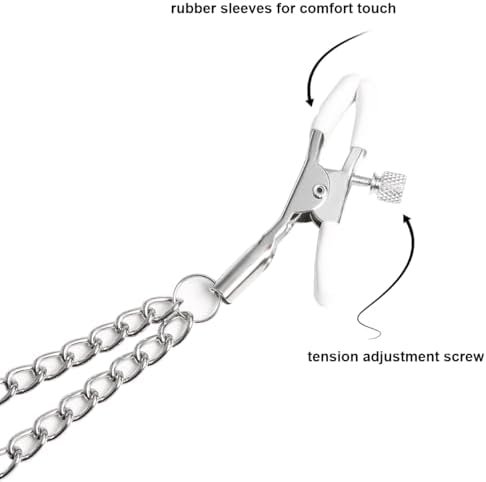 Sex Toys Nipple Clamps, Finov Adult Sex Toys & Games Fetish Jewelry Sexual Pleasure Tools For Women Nipple Tickler Toy, Bdsm Restraints For Couples - Image 3