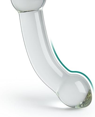 Glass Double-Ended Dildo 8.46Inch Clear G-Spot Dildo Pleasure Wand With Beads Butt Plugs Adult Sex Toy For Men Women Lesbian Gay Sex Factory - Image 2