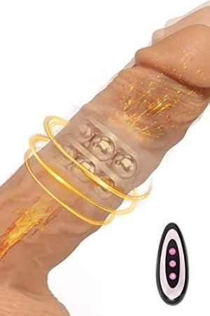 Realistic Thrusting Dildo With G-Spot Rotating Beads,Vibrating,Heating&Wireless Remote Control,3 Rotating &Speeds 10 Vibrtion Modes,8.6 Inch Upgrade Vibrating Dildos Anal Sex Toy For Women And Couple