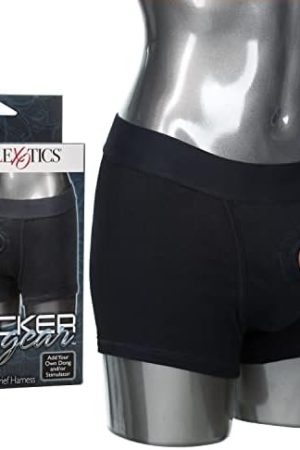 Calexotics Packer Gear Black Boxer Brief Harness โ Adult Strap On Sex Toys For Couples