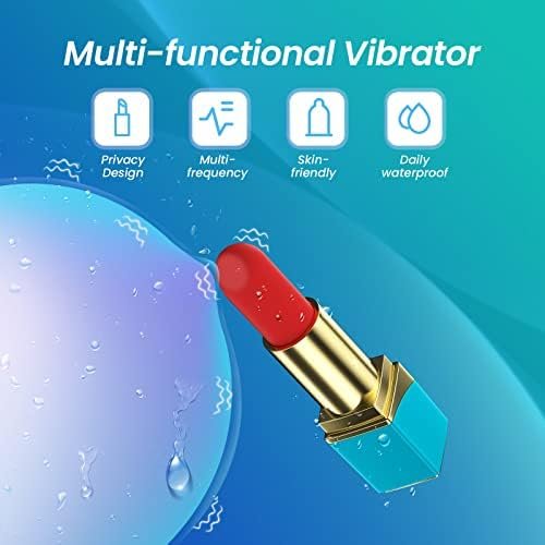 Bullet Vibrator Lipstick Shape With 10 Vibration Modes Sex Toys For Women Clitoral Stimulator Nipple Vibrators For Couples Waterproof Mini Vibrating Adult Toys For Womens Sex Pleasure (Vibrator-Black) - Image 3
