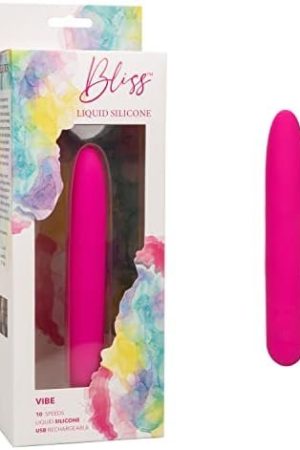 Calexotics Blissโข Liquid Silicone Vibe โ Rechargeable Travel Size Massager Sex Toy For Women - Pink