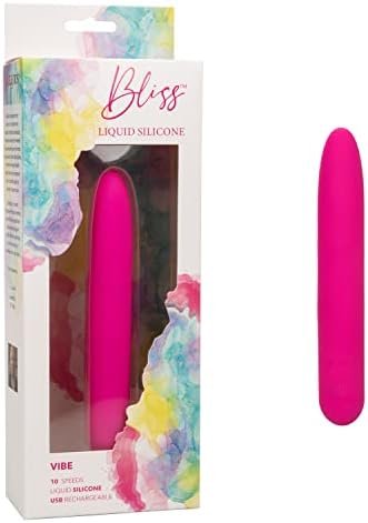 Calexotics Bliss™ Liquid Silicone Vibe – Rechargeable Travel Size Massager Sex Toy For Women - Pink