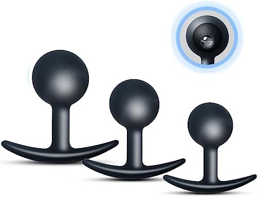 3Pcs Silicone Anal Plug,Anal Toys With Stimulating Beads,Anal Sex Toys For Men And Women, Silicone Material Anal Toy,Anal Plugs For Effective Anal Training And Sexual Pleasure(Black)