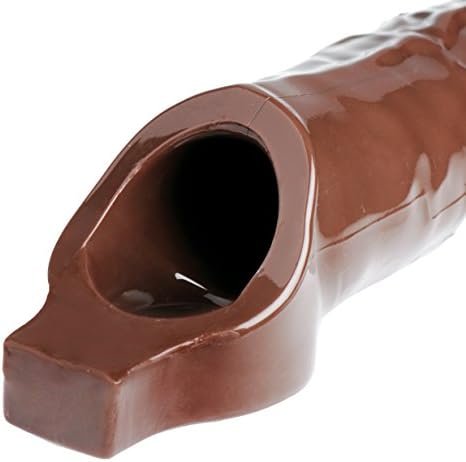 Size Matters Really Ample Penis Enhancer Sheath, Brown - Image 2
