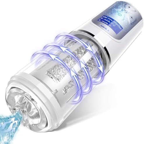 Male Masturbator Adult Sex Toys For Men, Male Sex Toys With 5 Speed 10 Rotating 6 Voice Modes Mens Sex Toys Male Masterburbater, Adult Toys Male Vibrator Male Sex Toy For Men