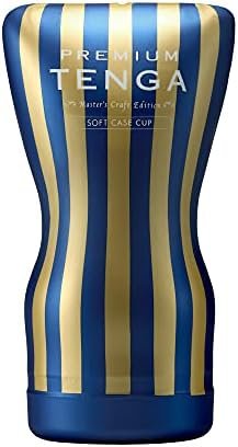 Tenga Toc-202Pt Premium Tenga Soft Case Cup Male Masturbator Cup With Powerful Suction,Blue