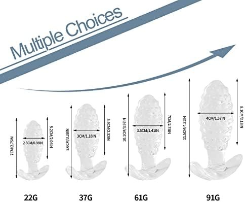 Clear Anal Plug,Butt Plugs Training Set For Beginners Advanced Users, Sex Toys For Men, Women,4 Piece Set - Image 2