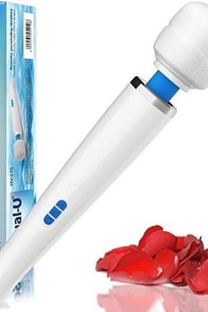 Vibrator Wand Massager – Rechargeable Sex Toy For Adults, Powerful Vibrating Sexual Stimulation Device For Womens, Handheld Personal Cordless Body Massage Wands, Usable With Attachments, 10 Speeds