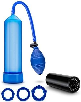 Blush Go Big Quickie Kit - Performance And Pleasure Enhancing System - Penis Pump For Longer Harder Erection - Rings To Stay Hard - Masturbator Stroker To Enjoy Intense Orgasms - Sex Toy For Men - Image 3