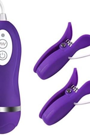 Utimi 10-Mode Nipple Clip Vibrating Breast Clamps Electric Nipple Stimulator With Remote Control