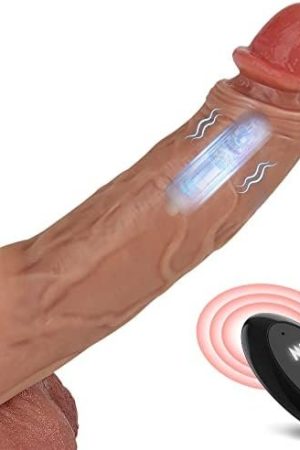Penis Sleeve With Vibrator, Sex Toys Penis Extender Cock Sleeve With 8 Vibration Modes, 8 Inch Remote Control Penis Extension Adult Toys, Ultra-Soft Penis Enlarger For Men