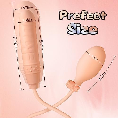 Inflatable Anal Pulg Expand Butt Plug,Silicone Dildo Sex Toy For Men & Women Resizable Enema Toy With Balloon Pump & Anal Easy Trainer For Beginner Gays,Adult Sex Game Toys (Black1) - Image 3