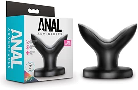 Blush Anal Adventures Anal Anchor Expanding Butt Plug, Sex Toy For Men, Sex Toy For Women, Black
