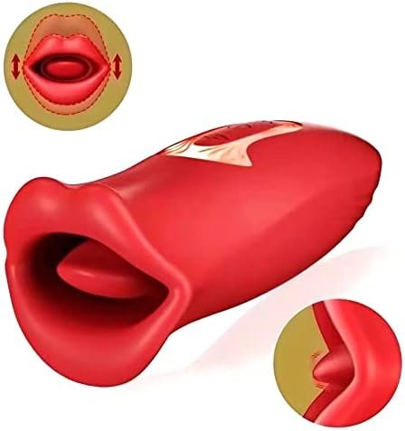 Tongue Vibrator Adult Oral Sex Toys Red, 2 In 1 Clitoris Stimulator Pleasurable Toy Vibrador, Stimulation Device - Image 3