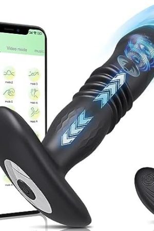 Prostate Massager, Anal Sex Toys With 10 Thrusting & Vibrating Modes, App & Remote Control Rechargeable Anal Vibrator, G Spot Vibrator Plug Adult Sex Toys For Men Women And Couples