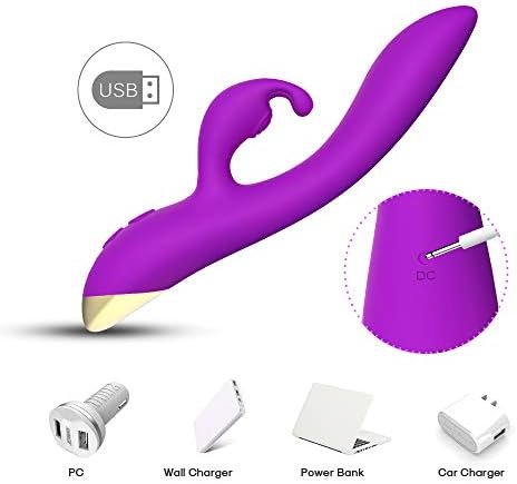 Bonnie Rabbit Vibrator With 360 Flexible Head - 9 Speed G Spot & Thrusting Vibrator With Bunny Ear - Premium Silicone Bunny Toy, Massager For Women - Image 2