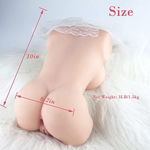 3Lb Small Sex Doll Male Masturbator Pocket Pussy Cat Sex Toys For Man With Realistic Butt Boobs Vagina Anus, Wenneya Male Sex Toys Stroker Adult Toys With Cleaning Tool - Image 2