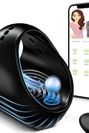 Male Masturbator Penis Ring Vibrator - App Remote Control Hands-Free Vibrating Cock Rings Sexual Endurance Prolonging Training Massager With 10 Modes, Glans Trainer Stimulator Adult Sex Toys For Men