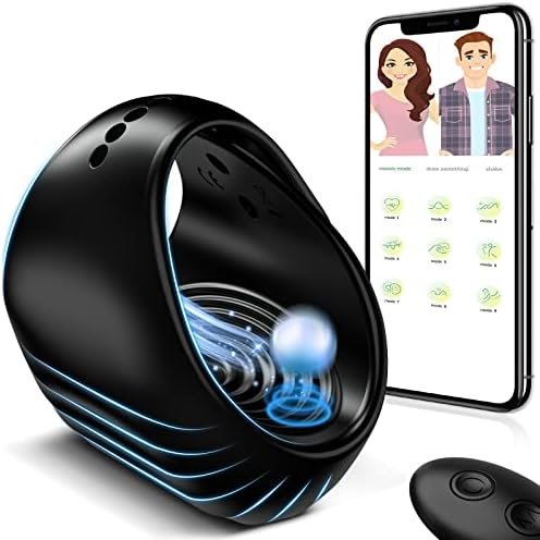 Male Masturbator Penis Ring Vibrator - App Remote Control Hands-Free Vibrating Cock Rings Sexual Endurance Prolonging Training Massager With 10 Modes, Glans Trainer Stimulator Adult Sex Toys For Men