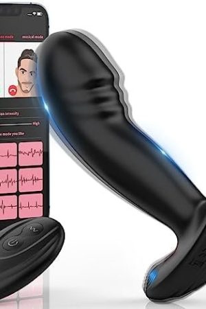Prostate Massager With App Remote Control, Vibrating Butt Plug Adult Sex Toys For Men With 10 Vibration Modes, Anal Plug Vibrator Dildo Toy For Women And Couples Pleasure
