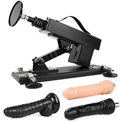 Sex Machine,Automatic Thrusting Sex Machine,Adjustable Love Machine With 3Xlr Connector Dildos And 3.8 Inch Suction Cup Attahcments,Sex Toys For Women And Men