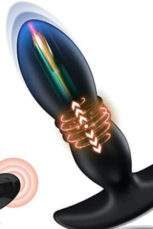 Thrusting Anal Vibrator Prostate Massager For Men Women, P Spot Vibrator Butt Plug Sex Toy With 7 Vibrations 3 Thrusts For Anal Play Masturbation, Equipped With Remote Controller For Hands-Free Play