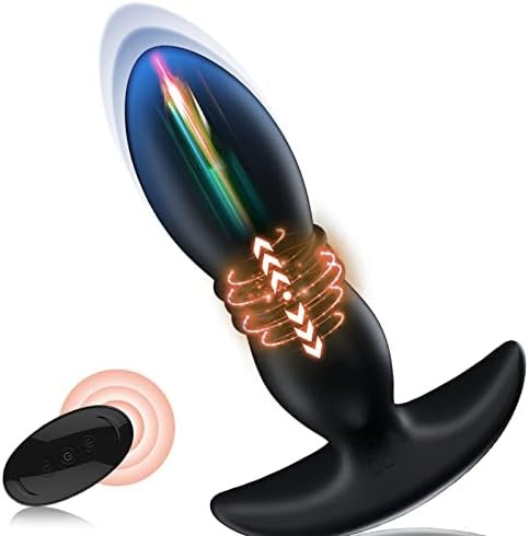 Thrusting Anal Vibrator Prostate Massager For Men Women, P Spot Vibrator Butt Plug Sex Toy With 7 Vibrations 3 Thrusts For Anal Play Masturbation, Equipped With Remote Controller For Hands-Free Play
