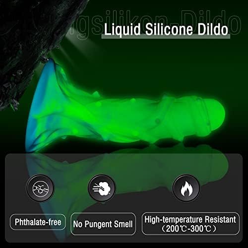Wildolo App-Controlled Vibrator, Glow-In-The-Dark Silicone Dildo, 8.2" Premium Vibrator---Designer Series - Image 3