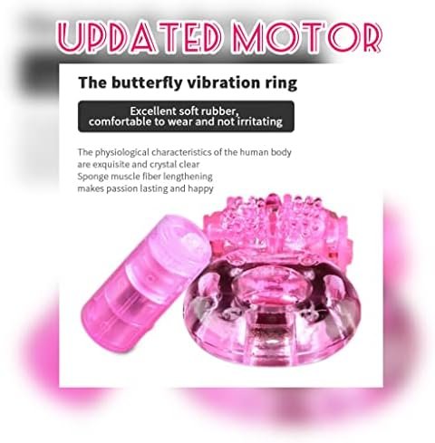 Laytek 5 Pcs Butterfly Vibrating Penis Rings,Long-Lasting Disposable Cock Vibrating Clitoral Stimulator, Silicone Cock Rings, Male Erection Enhansement Sex Toy Quality Dick Ring - Image 2