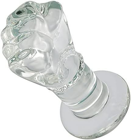 Glass Crystal Anal Plug Fist Hand Butt Plug, G-Spot Anal Pleasure Trainer, Transparent Extra Large Sm Anal Plugs Butt Plug Dildo Penis For Women Men Masturbation (L) - Image 3