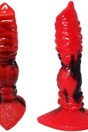 Silicone Made Multi Color Dog Dildo Adult Toy For Women Soft Wolf Animal Style